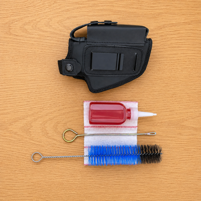 2-in-1 Premium Leather Clipper Holster Offer (IWB/OWB) | Glock, 9mm, 30 bore | Free Cleaning Kit