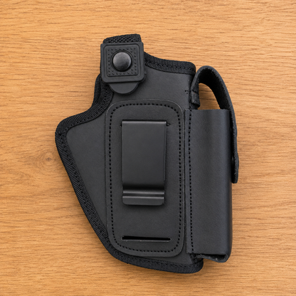 2-in-1 Premium Leather Clipper Holster Offer (IWB/OWB) | Glock, 9mm, 30 bore | Free Cleaning Kit