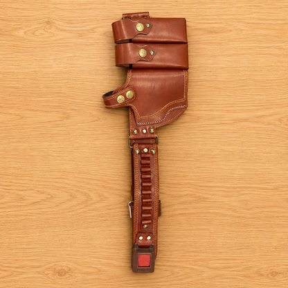 Premium Brown Comfort-Fit Leather Belly Holster | FREE Cleaning Kit