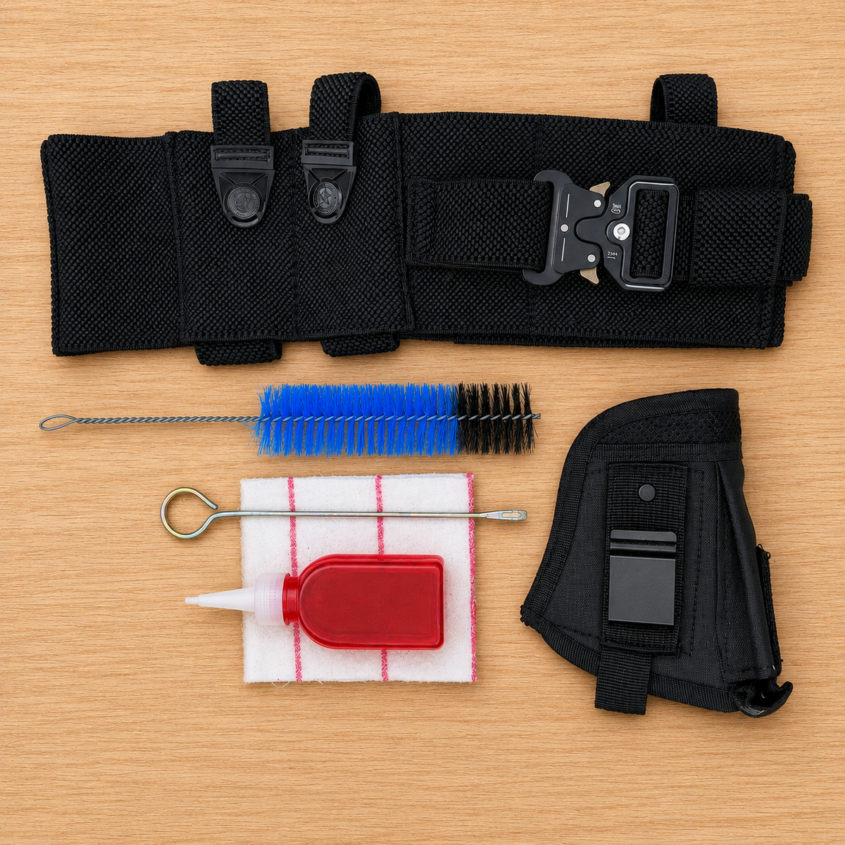 Premium 3 in 1 Carry Set | Belly Belt + Pistol Pouch + FREE Gun Cleaning Kit