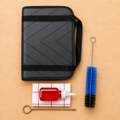Deluxe Leather Pistol Bag | FREE Cleaning Kit Offer